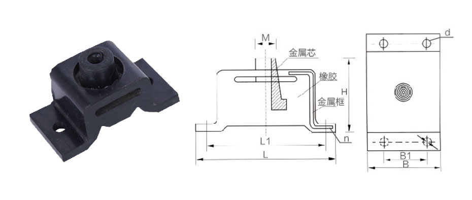 BE型橡胶减振器