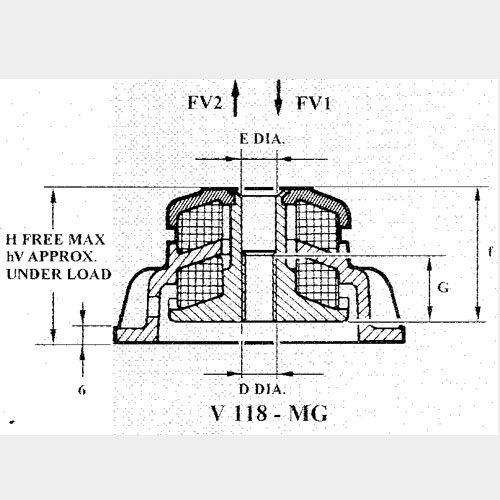 V118-MG V318全金属隔振器