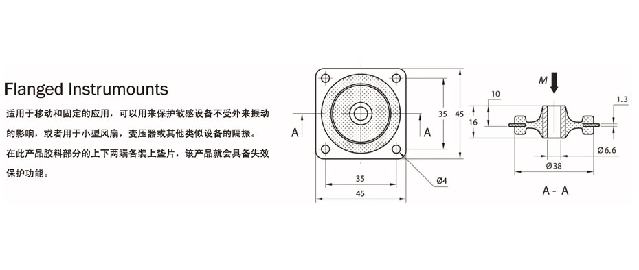 Flanged Instrumounts型减振器